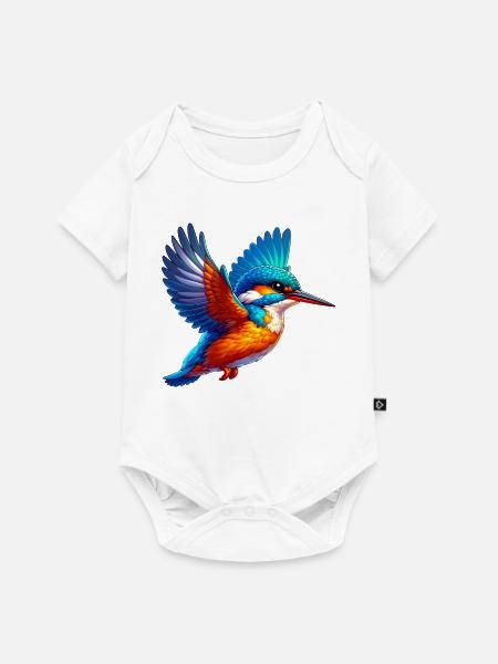 Eisvogel - Baby Premium Kurzarmbody - Weiß