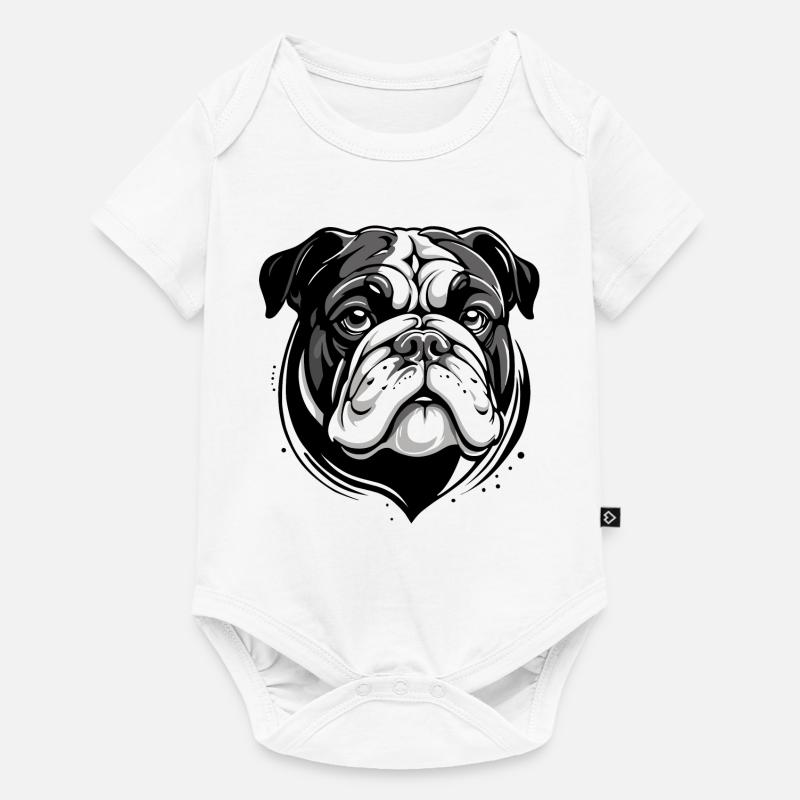 bouledogue - Body à manches courtes Premium Bébé - blanc