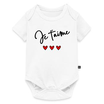 COUPLE. HEART. CHRISTMAS. JUST MARRIED. Bachelorette party - Baby Premium short-sleeve bodysuit - white - Front