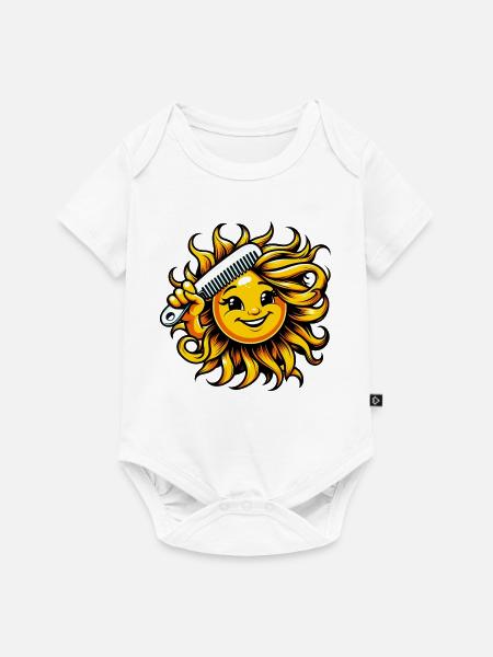 Sonne - Baby Premium Kurzarmbody - Weiß