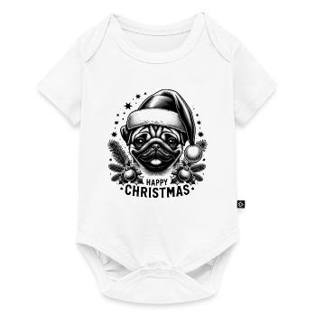 Happy Christmas Pug Sweet Christmas - Baby Premium short-sleeve bodysuit - white - Front