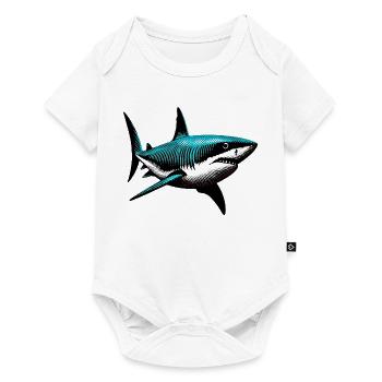 Shark - Baby Premium short-sleeve bodysuit - white - Front