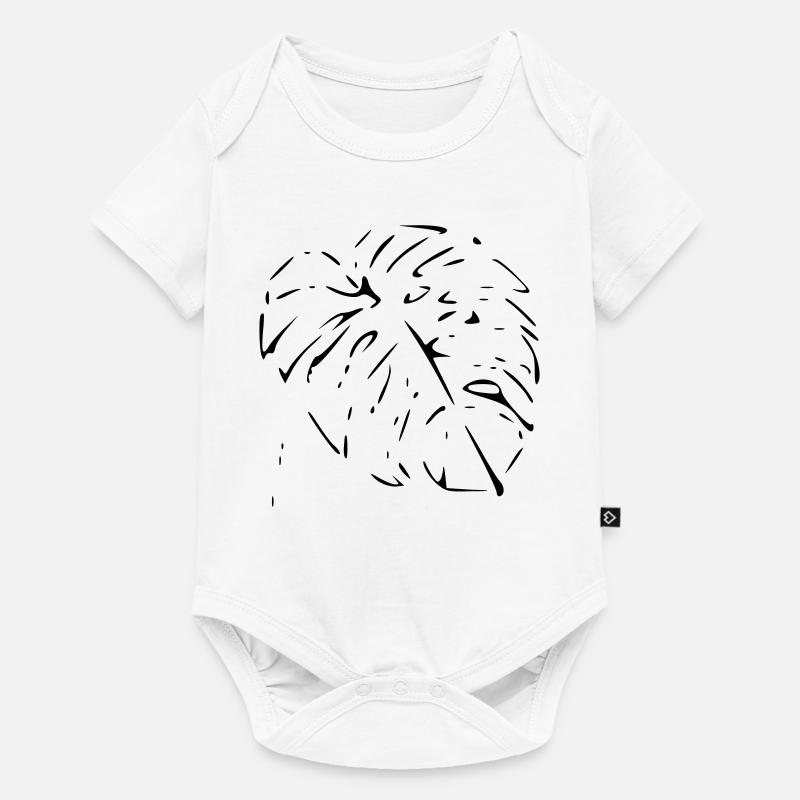 Monstera - Body à manches courtes Premium Bébé - blanc
