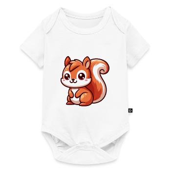 Little Cute Squirrel - Baby Premium short-sleeve bodysuit - white - Front