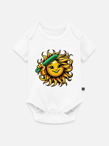 Sonne - Baby Premium Kurzarmbody - Weiß