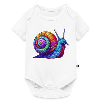 Escargot - Body à manches courtes Premium Bébé - blanc - Devant
