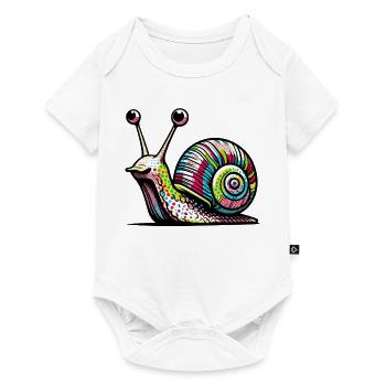 Snail - Baby Premium short-sleeve bodysuit - white - Front