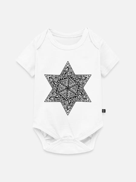 Star - Baby Premium Kurzarmbody - Weiß