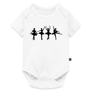Danse de ballet - Body à manches courtes Premium Bébé - blanc - Devant