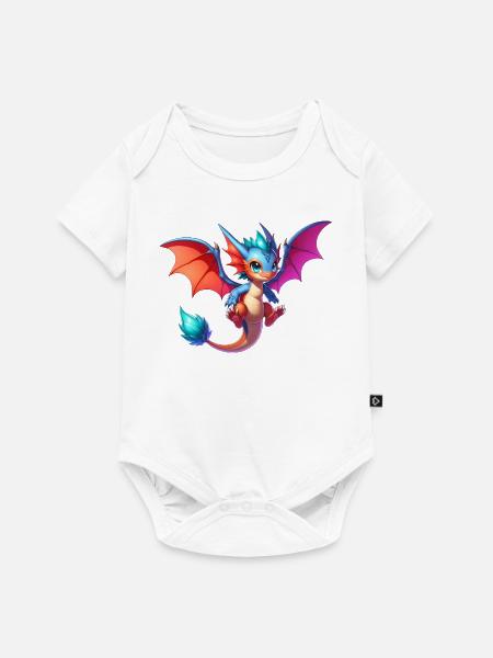 Drache - Baby Premium Kurzarmbody - Weiß