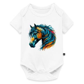 Cheval - Body à manches courtes Premium Bébé - blanc - Devant