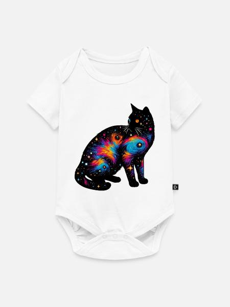 Katze - Baby Premium Kurzarmbody - Weiß