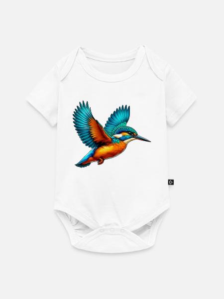 Eisvogel - Baby Premium Kurzarmbody - Weiß
