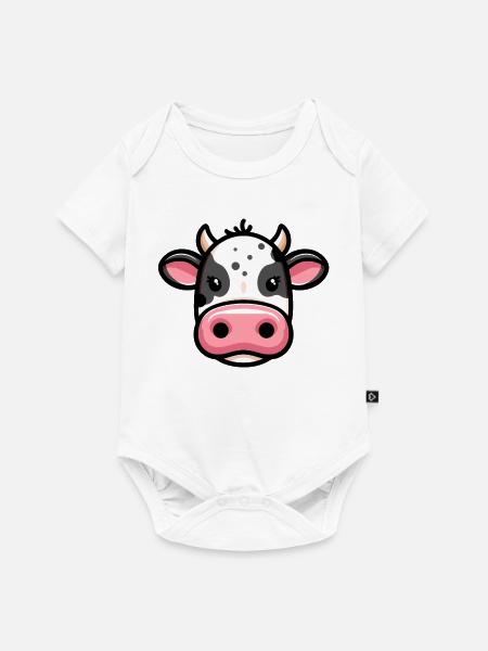 Kuh - Baby Premium Kurzarmbody - Weiß