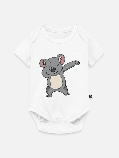 Dabbing Koala - Baby Premium Kurzarmbody - Weiß