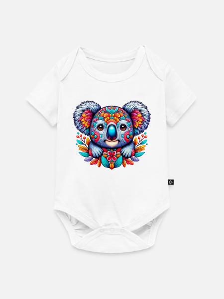 Koala - Baby Premium Kurzarmbody - Weiß