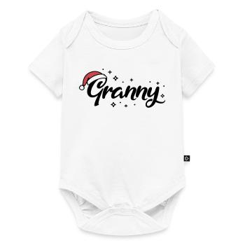 Christmas Hat Granny Grandma - Baby Premium short-sleeve bodysuit - white - Front