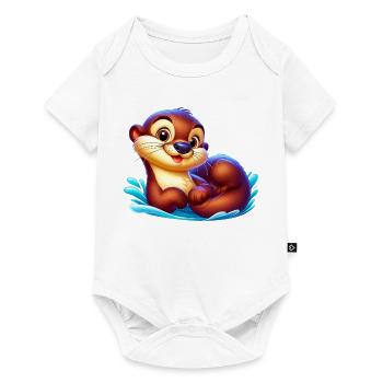 Loutre - Body à manches courtes Premium Bébé - blanc - Devant