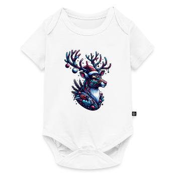 Cerf Noël Noël - Body à manches courtes Premium Bébé - blanc - Devant