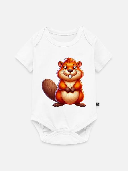 Bieber - Baby Premium Kurzarmbody - Weiß