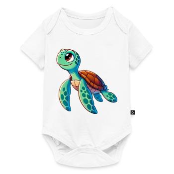 Turtle - Baby Premium short-sleeve bodysuit - white - Front