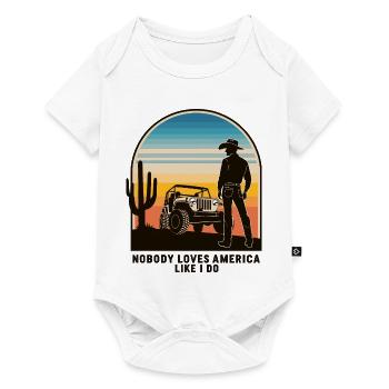 Cowboy - Baby Premium short-sleeve bodysuit - white - Front