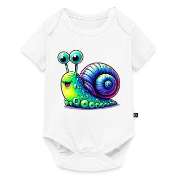 Escargot - Body à manches courtes Premium Bébé - blanc - Devant
