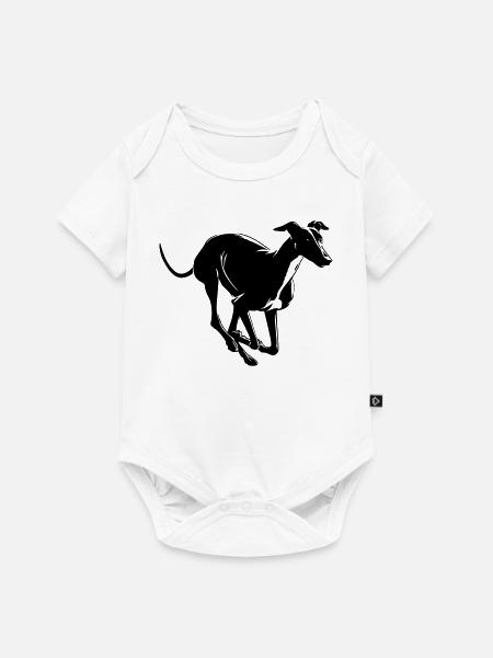 Greyhound - Baby Premium Kurzarmbody - Weiß
