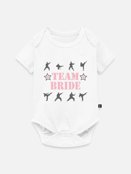 TEAM BRIDE - Baby Premium Kurzarmbody - Weiß
