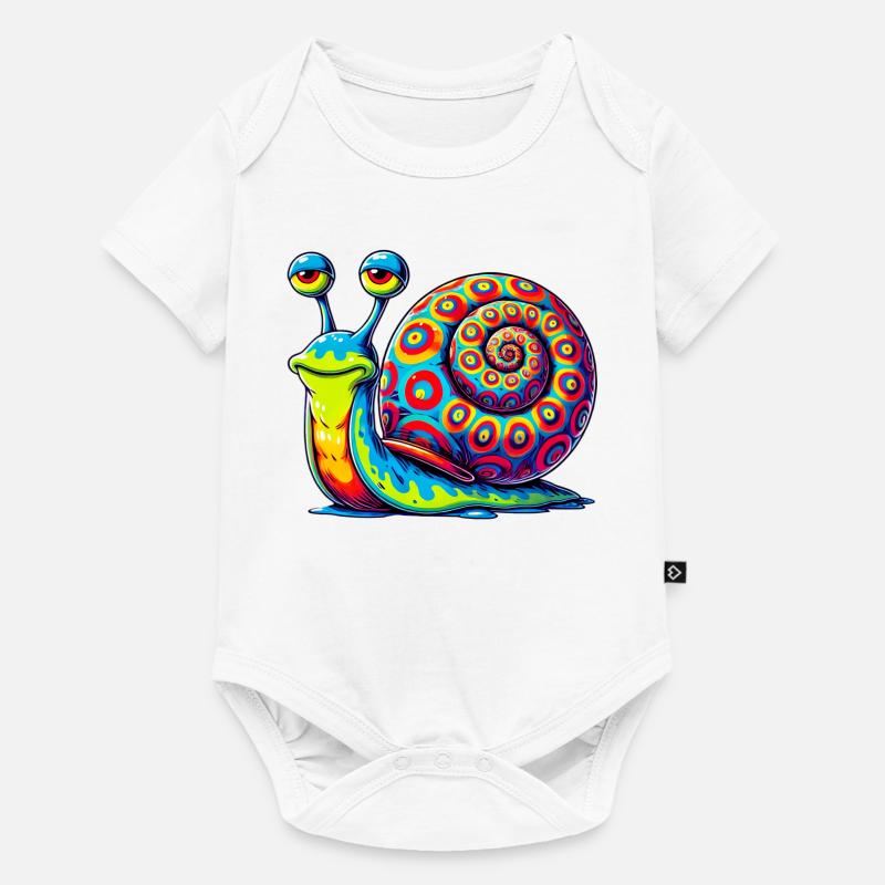 Escargot - Body à manches courtes Premium Bébé - blanc