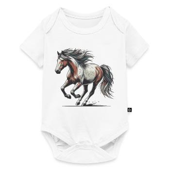 Cheval - Body à manches courtes Premium Bébé - blanc - Devant