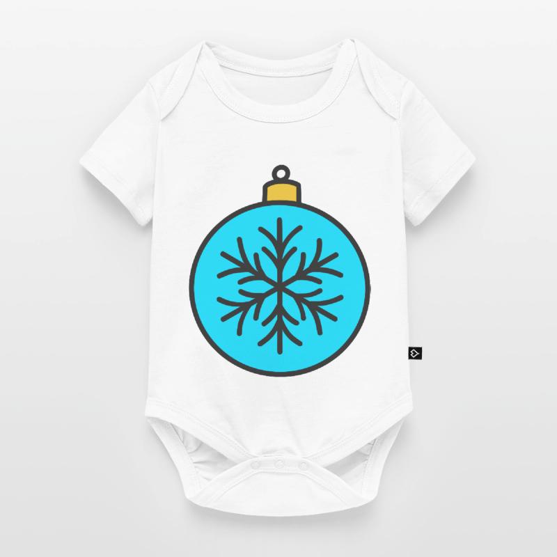 Weihnachtskugel Baby Premium Kurzarmbody