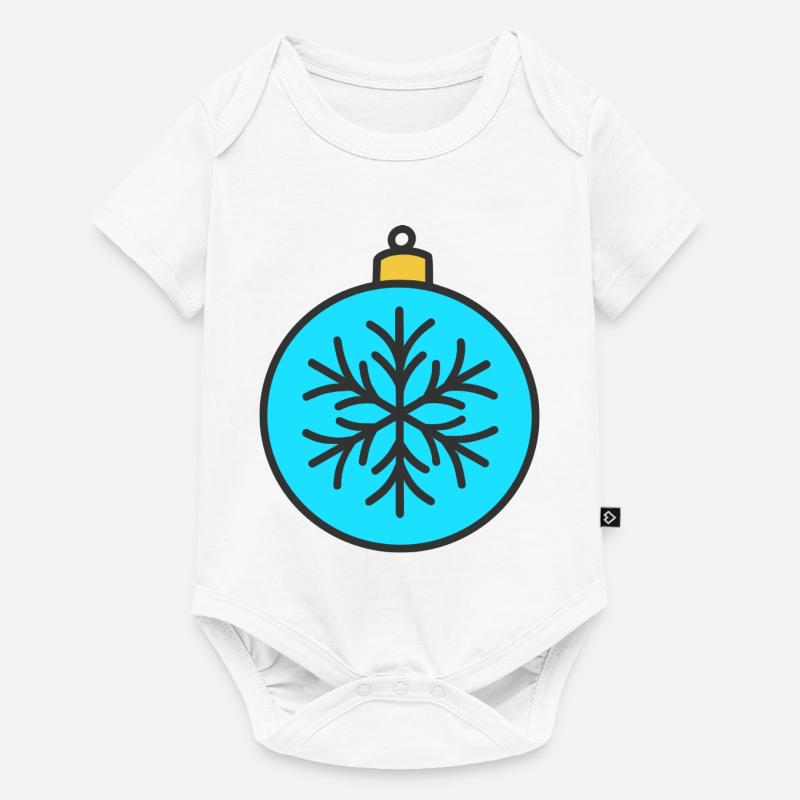 Weihnachtskugel - Baby Premium Kurzarmbody - Weiß