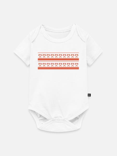 Weihnachtsstock - Baby Premium Kurzarmbody - Weiß
