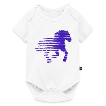 HORSE. HEN. ROOSTER. ANIMAL. BIRD. UNICORN. TALE - Baby Premium short-sleeve bodysuit - white - Front