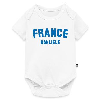 BANLIEUE France - Body à manches courtes Premium Bébé - blanc - Devant