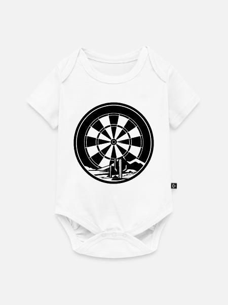 Dart Zeichnung - Baby Premium Kurzarmbody - Weiß