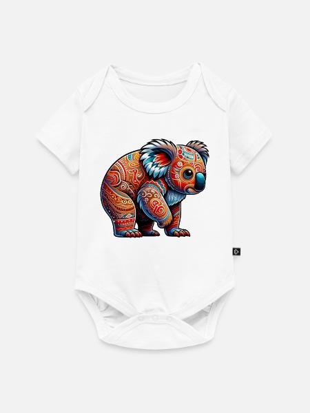Koala - Baby Premium Kurzarmbody - Weiß