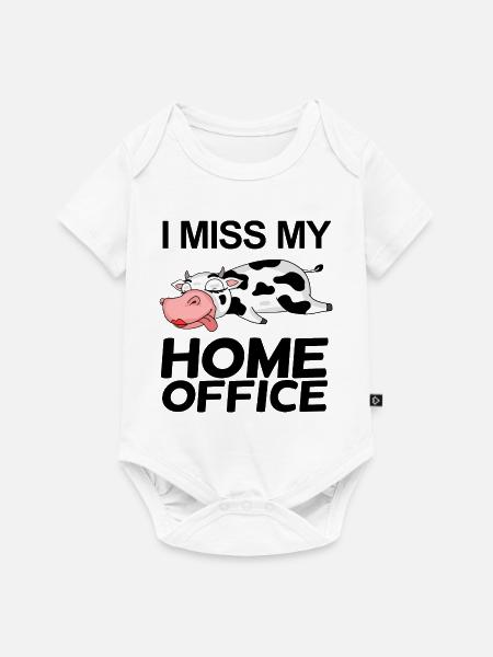 Home Office Spruch lustig - Baby Premium Kurzarmbody - Weiß