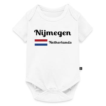 Nimègue, Pays-Bas - Imprimés élégants - Body à manches courtes Premium Bébé - blanc - Devant
