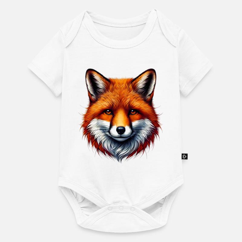 Renard - Body à manches courtes Premium Bébé - blanc