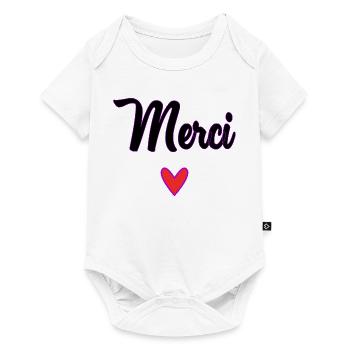 MAÎTRE. MAITRE. MERCI. MERCI MAÎTRE. MAITRE - Body à manches courtes Premium Bébé - blanc - Devant