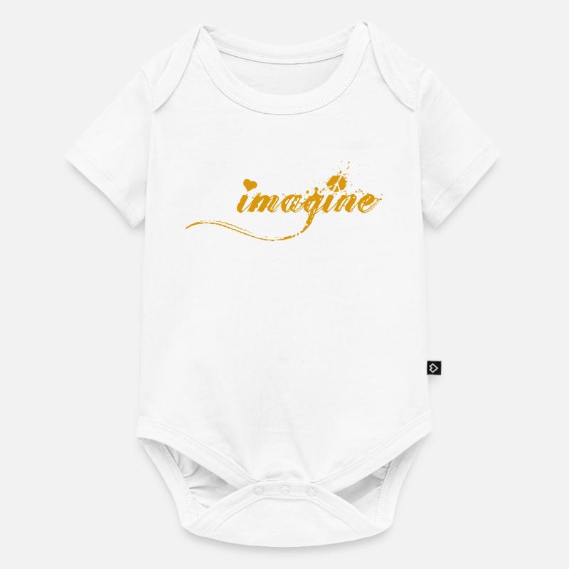 IMAGINER - Body à manches courtes Premium Bébé - blanc