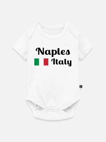Neapel Italia - Stilvolle Drucke - Baby Premium Kurzarmbody - Weiß
