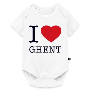 I LOVE GHENT - Baby Premium short-sleeve bodysuit - white - Front