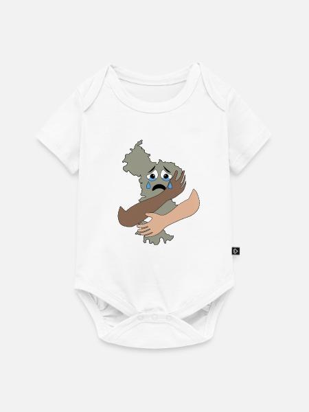 MAYOTTE - Baby Premium Kurzarmbody - Weiß