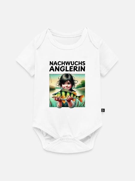 Nachwuchs Anglerin - Baby Premium Kurzarmbody - Weiß