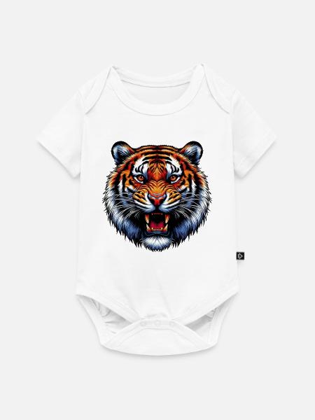 Tiger - Baby Premium Kurzarmbody - Weiß