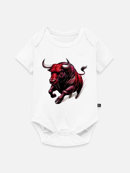 Stier - Baby Premium Kurzarmbody - Weiß