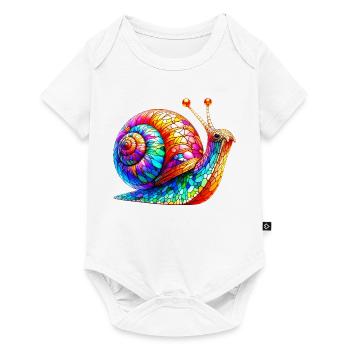 Escargot - Body à manches courtes Premium Bébé - blanc - Devant